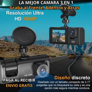 Cámara HD 3 EN 1 PARA AUTO