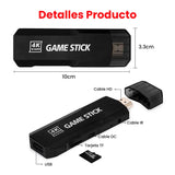 Consola GameStick® 4K (+34.000 juegos de 35 Consolas) + 2 mandos