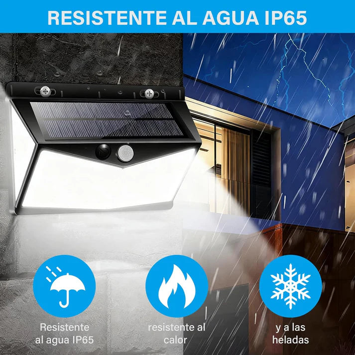 pack 3 Lampara Solar Led con Sensor de Movimiento