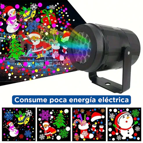 2 pz Proyector de Figuras Navideñas